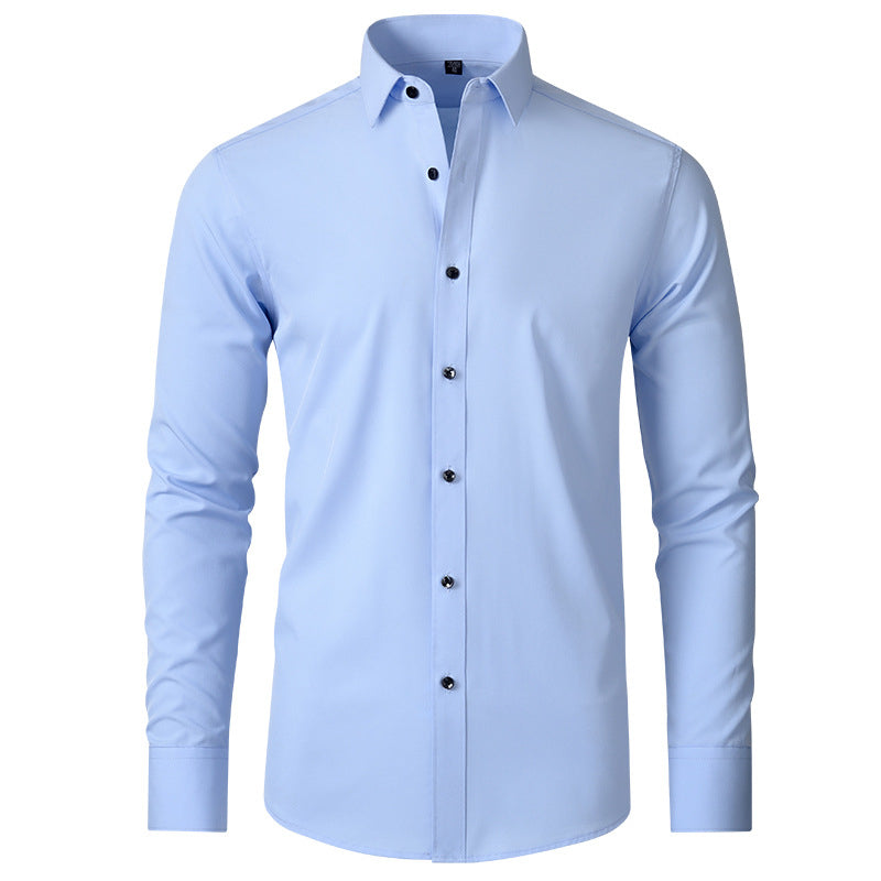 Herre Stretch Skjorte Krølfri Slim Fit Skjorte