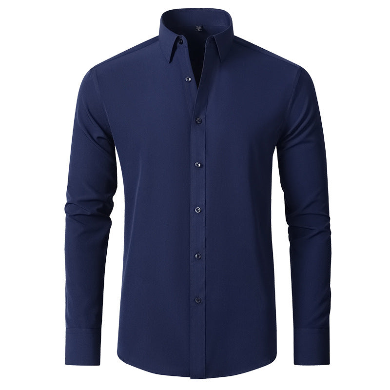 Herre Stretch Skjorte Krølfri Slim Fit Skjorte