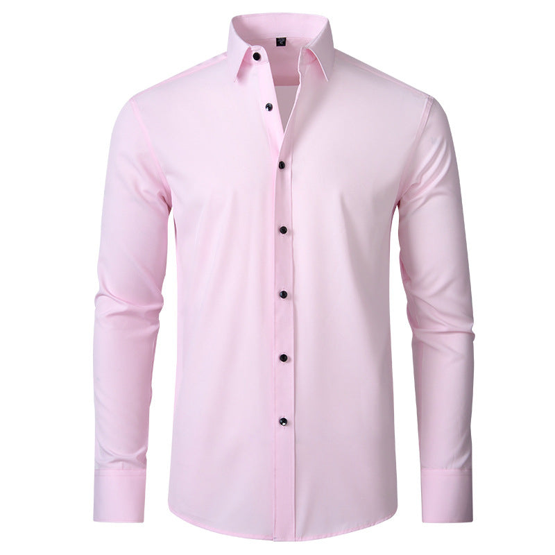 Herre Stretch Skjorte Krølfri Slim Fit Skjorte