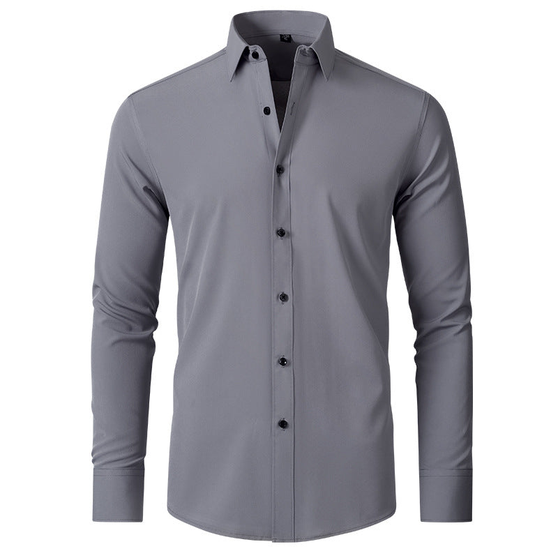 Herre Stretch Skjorte Krølfri Slim Fit Skjorte