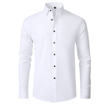 Herre Stretch Skjorte Krølfri Slim Fit Skjorte