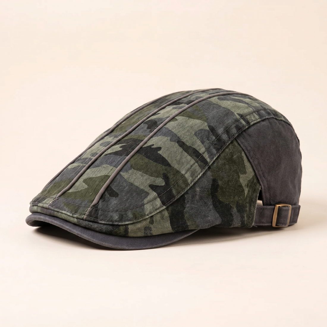 Camouflage-Schiebermütze aus Baumwolle