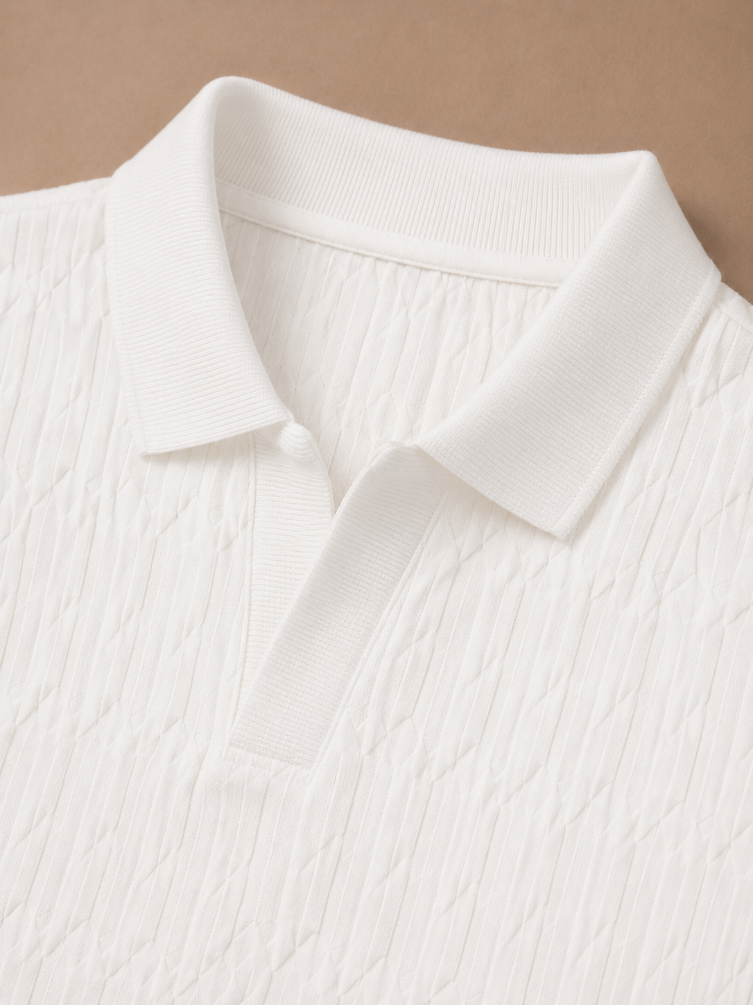 Herre Luksus Strik Polo Shirt – Blød Tekstur Sommer | Areleon