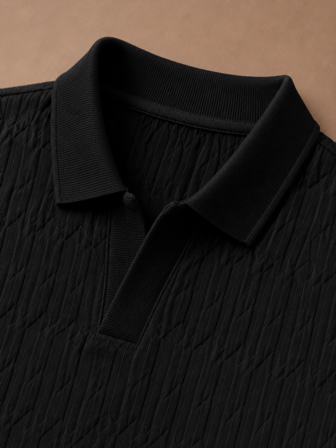Herre Luksus Strik Polo Shirt – Blød Tekstur Sommer | Areleon