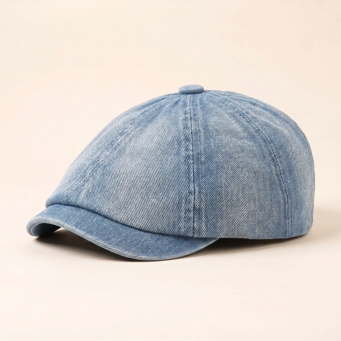 Denim-Ballonmütze