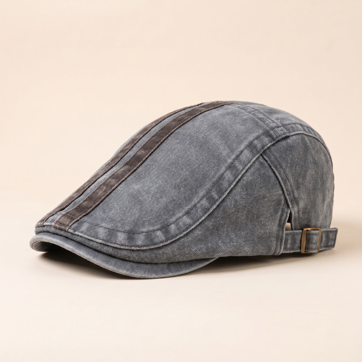 Denim-Streifenmütze