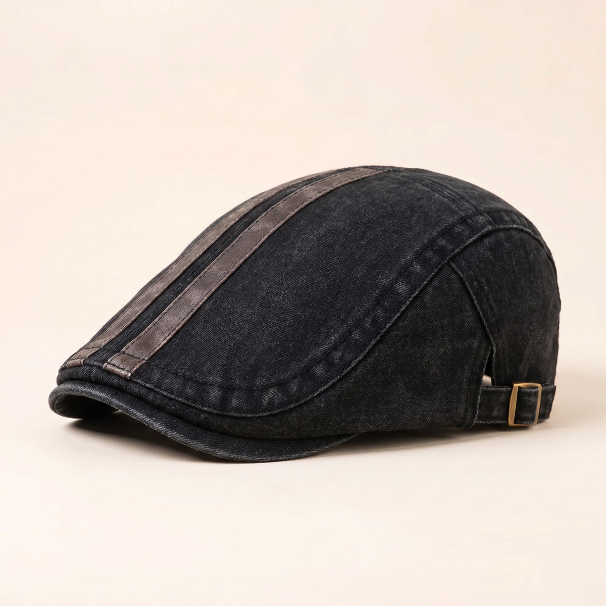 Denim-Streifenmütze
