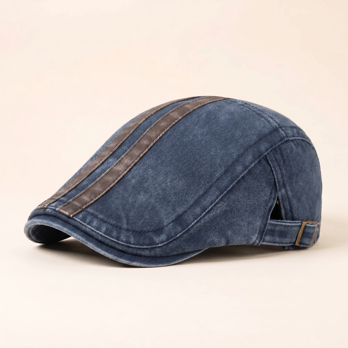 Denim-Streifenmütze