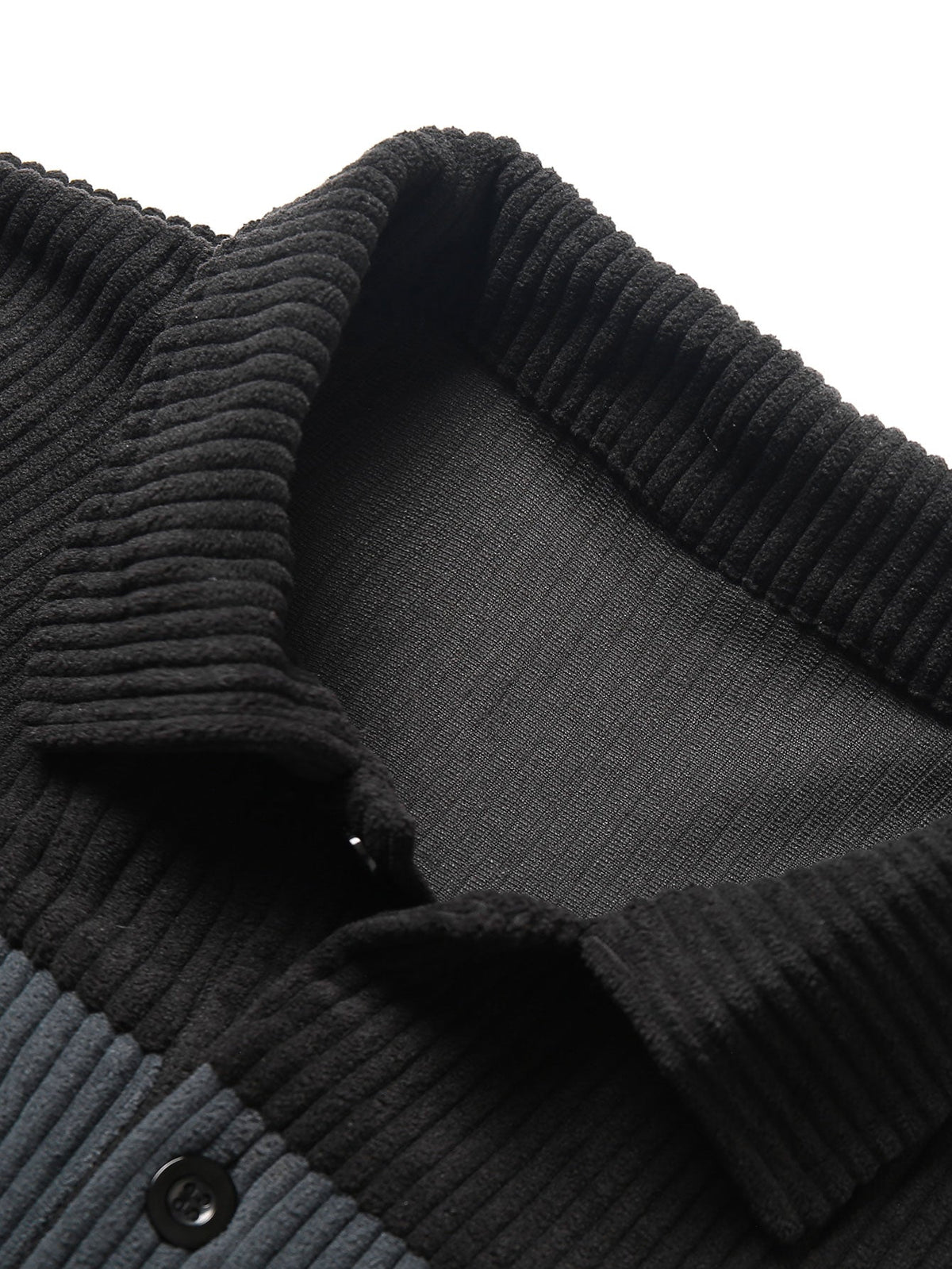 Herres Corduroy Polo Sweatshirt – Afslappet Retro Lag til Efterår og Vinter