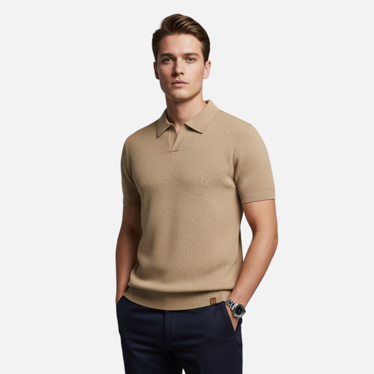 Valmonti | Herre Ananas Uld Polo Shirt
