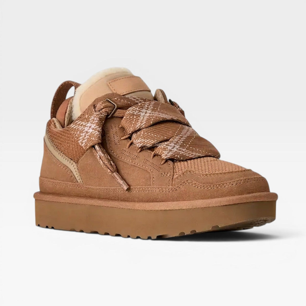Kvinders Shearling Forede Sneakers – Lækre Ægte Suede Chunky Træningssko