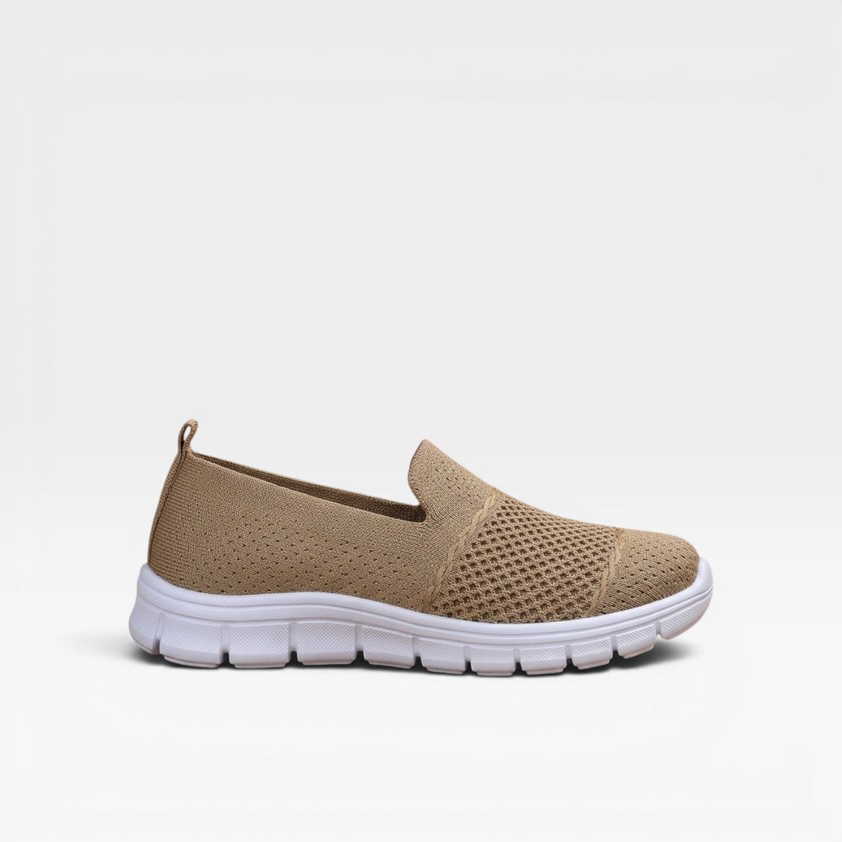 Kvinders Åndbare Strikkede Slip On Sneakers – Letvægt Komfort Træner