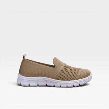 Kvinders Åndbare Strikkede Slip On Sneakers – Letvægt Komfort Træner
