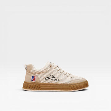 Herre Casual Teksturerede Sneakers – Snøre Lav Top Skate Stil Træner til Hverdagsbrug