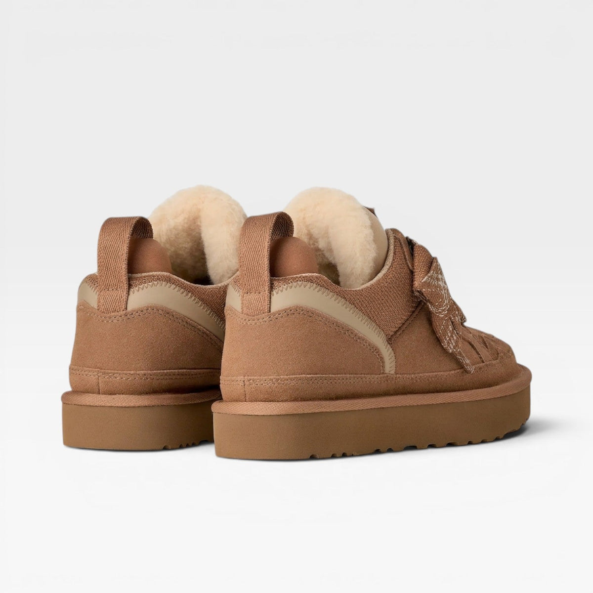 Kvinders Shearling Forede Sneakers – Lækre Ægte Suede Chunky Træningssko