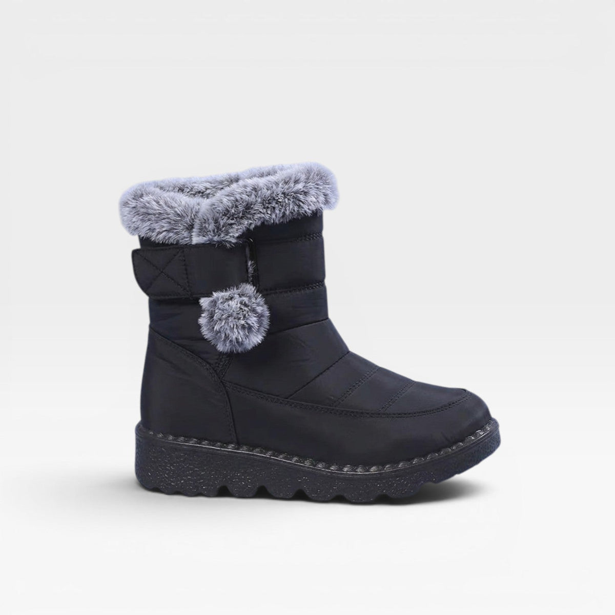 Kvinders Vatterede Vinterstøvler – Faux Fur Foderet Vandtætte Sne Støvler