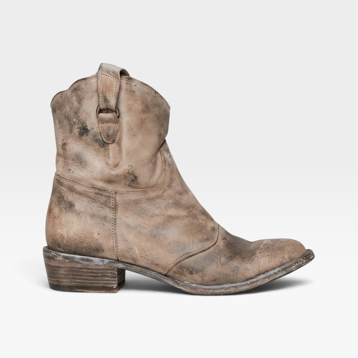 Dame Suede Western Ankelstøvler