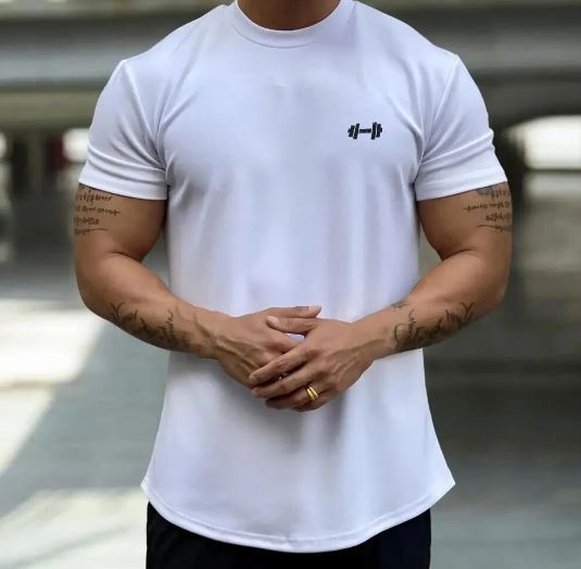 Herre Åndbar Casual T-Shirt – Let Varm Komfortabel Stilfuld Hverdags Sommerbeklædning