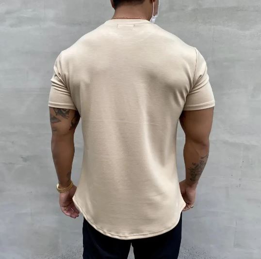 Herre Åndbar Casual T-Shirt – Let Varm Komfortabel Stilfuld Hverdags Sommerbeklædning