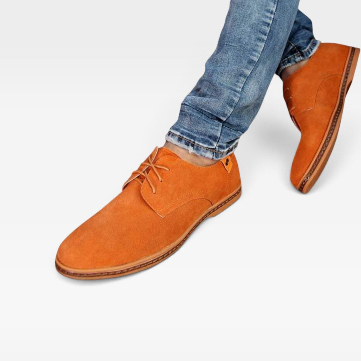 Herre Suede Snøre Derby Sko