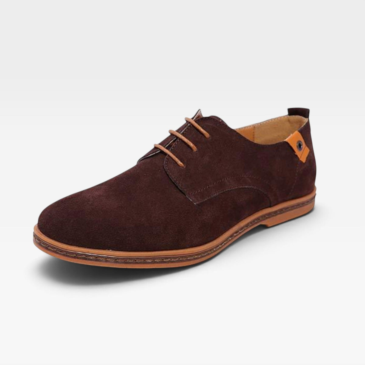 Herre Suede Snøre Derby Sko