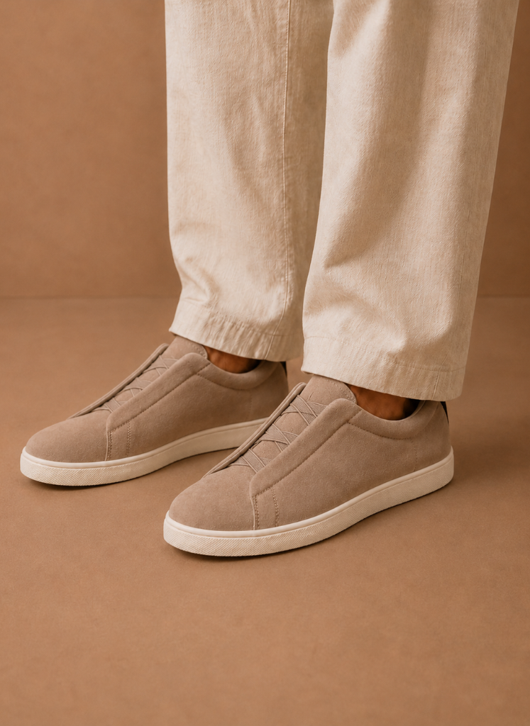Herre Slip-On Sues Sneakers – Casual Sko | Areleon