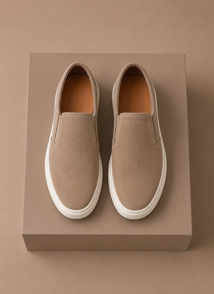 Herre Suede Slip-On Sneakers – Casual Hverdags Loafers | Areleon