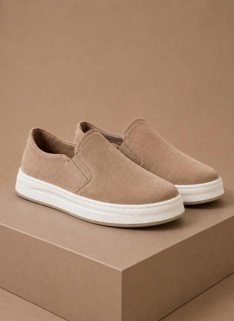 Herre Suede Slip-On Sneakers – Casual Hverdags Loafers | Areleon