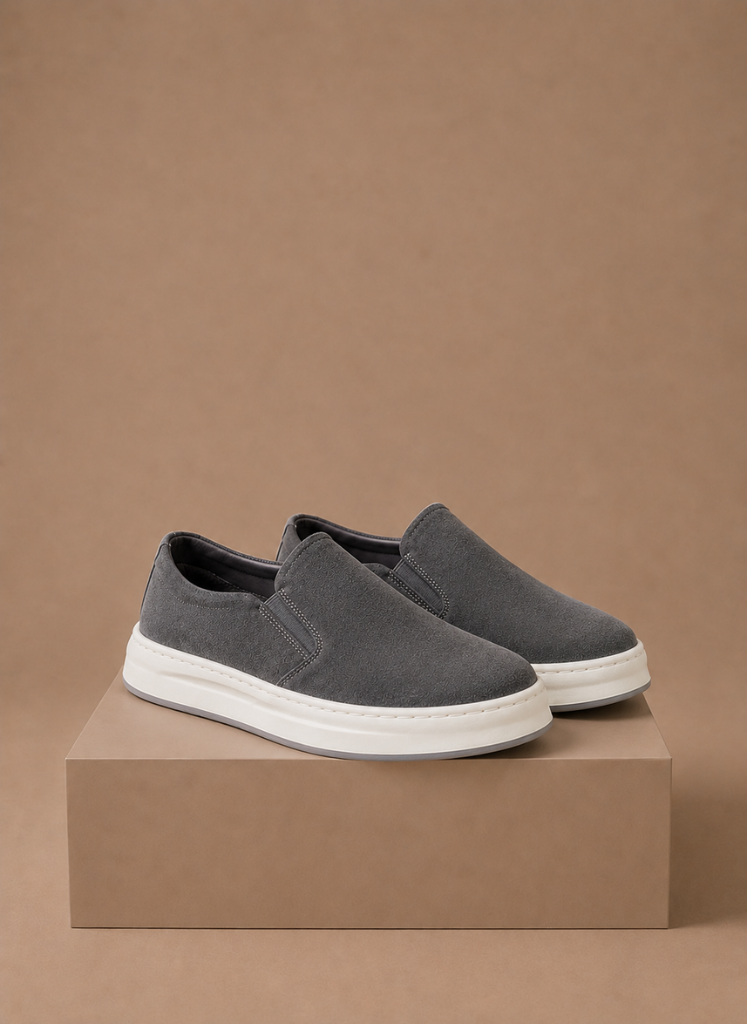 Herre Suede Slip-On Sneakers – Casual Hverdags Loafers | Areleon
