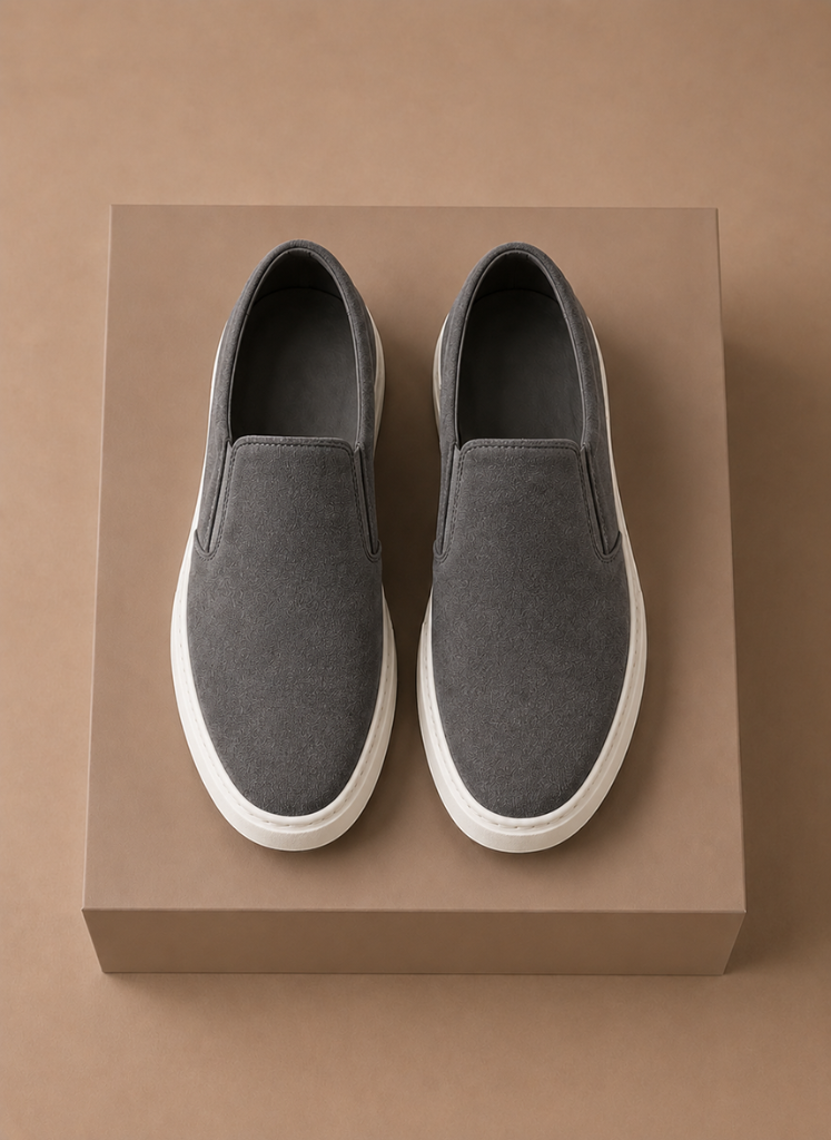 Herre Suede Slip-On Sneakers – Casual Hverdags Loafers | Areleon