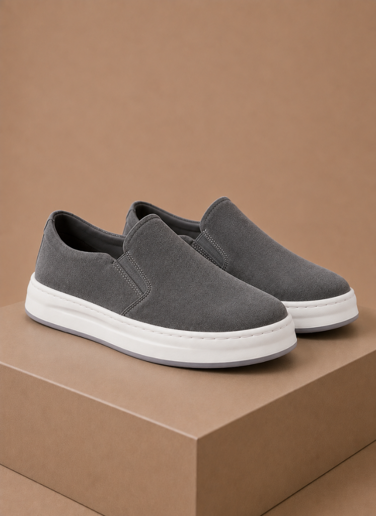 Herre Suede Slip-On Sneakers – Casual Hverdags Loafers | Areleon