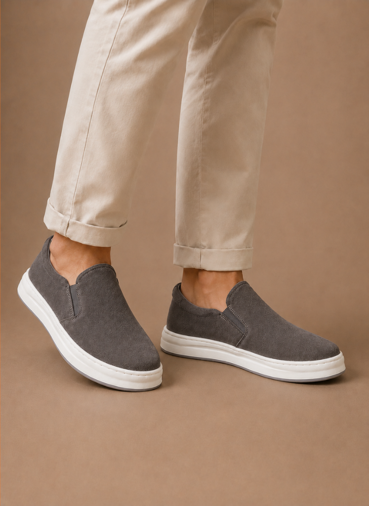 Herre Suede Slip-On Sneakers – Casual Hverdags Loafers | Areleon