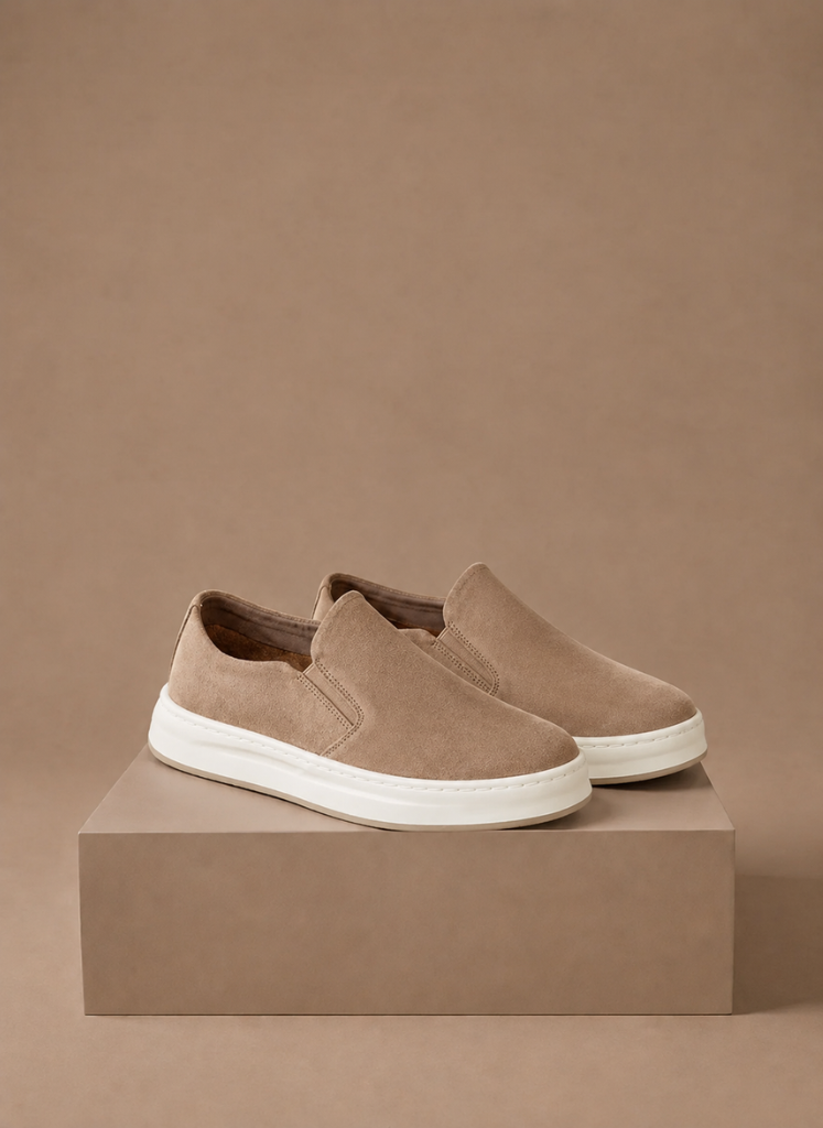 Herre Suede Slip-On Sneakers – Casual Hverdags Loafers | Areleon