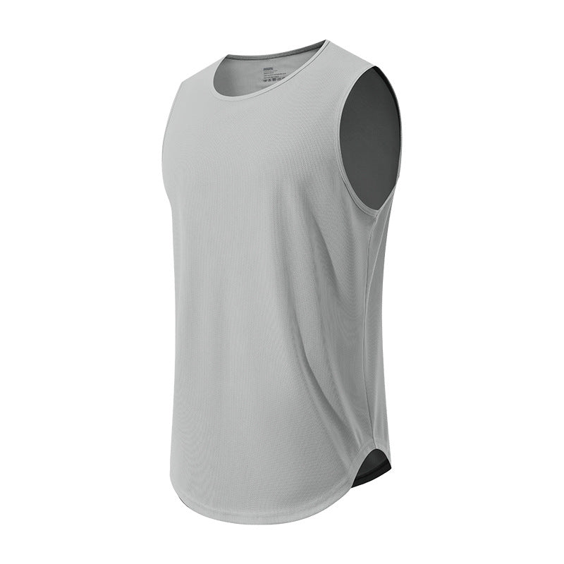 Herres Deep Armhole Hurtig Tørrende Ærmeløs Gym Vest