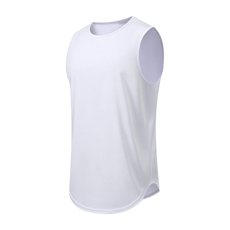 Herres Deep Armhole Hurtig Tørrende Ærmeløs Gym Vest