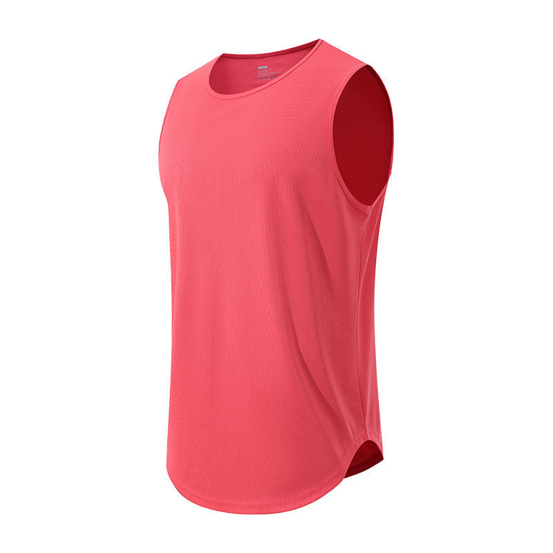 Herres Deep Armhole Quick Dry Ærmeløs Gym Vest