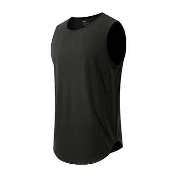 Herres Deep Armhole Hurtig Tørrende Ærmeløs Gym Vest