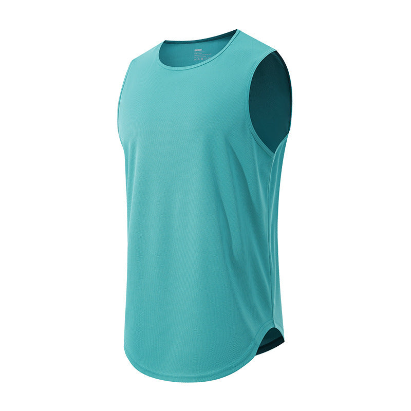 Herres Deep Armhole Hurtig Tørrende Ærmeløs Gym Vest