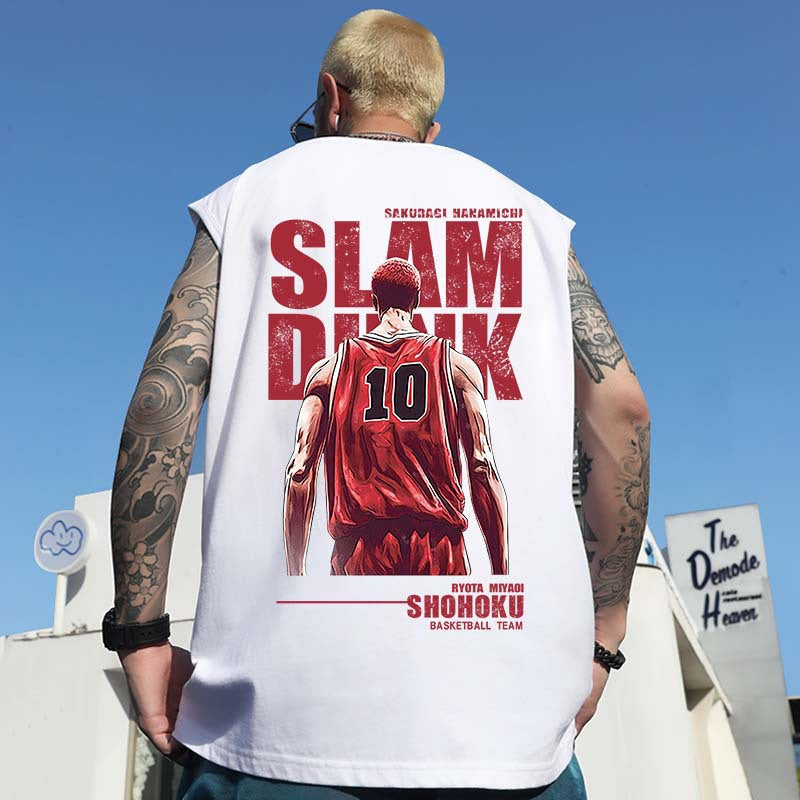 Herre Graphic Tank Top Afslappet Ærmeløs Træningsskjorte
