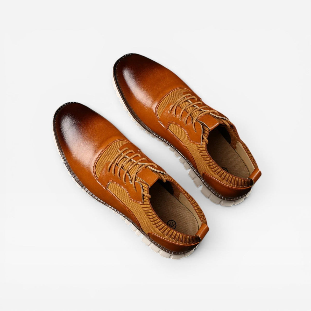 Herre Oxford Style Sneakers – Smart Casual Snørebånd Lædersneakers