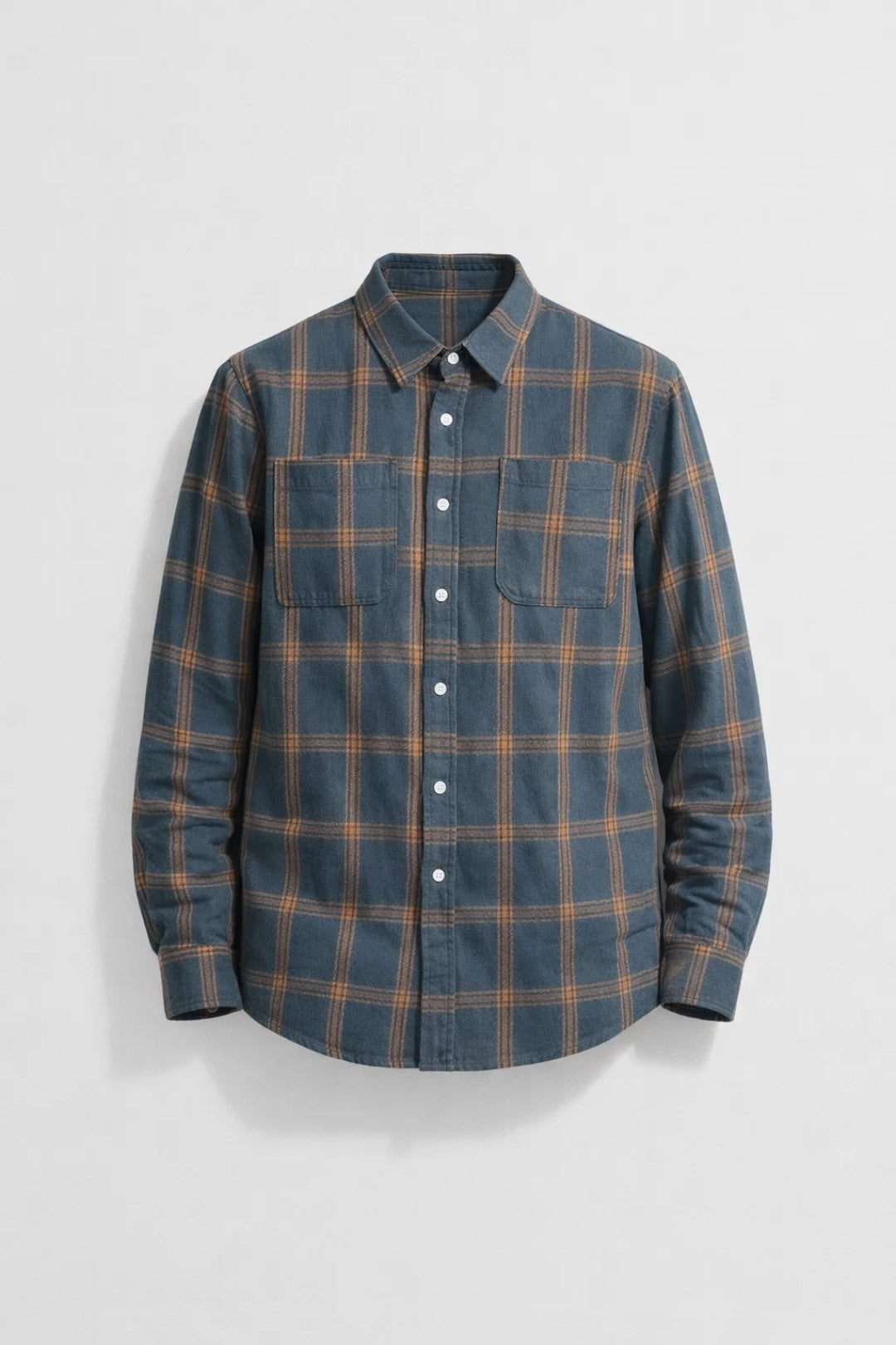Herre Trykt Overshirt med Brystlomme - Casual Lag