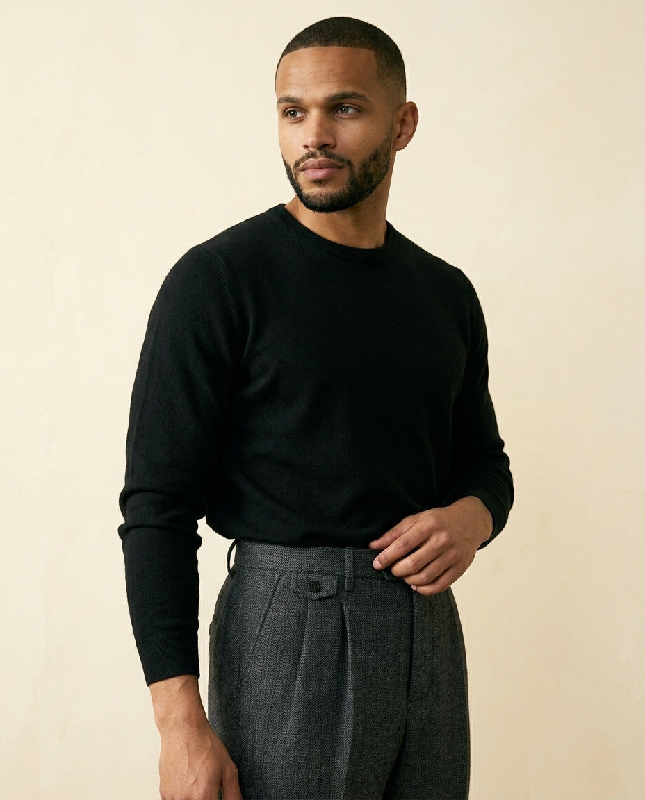 Herringbone Plisseret Bukser