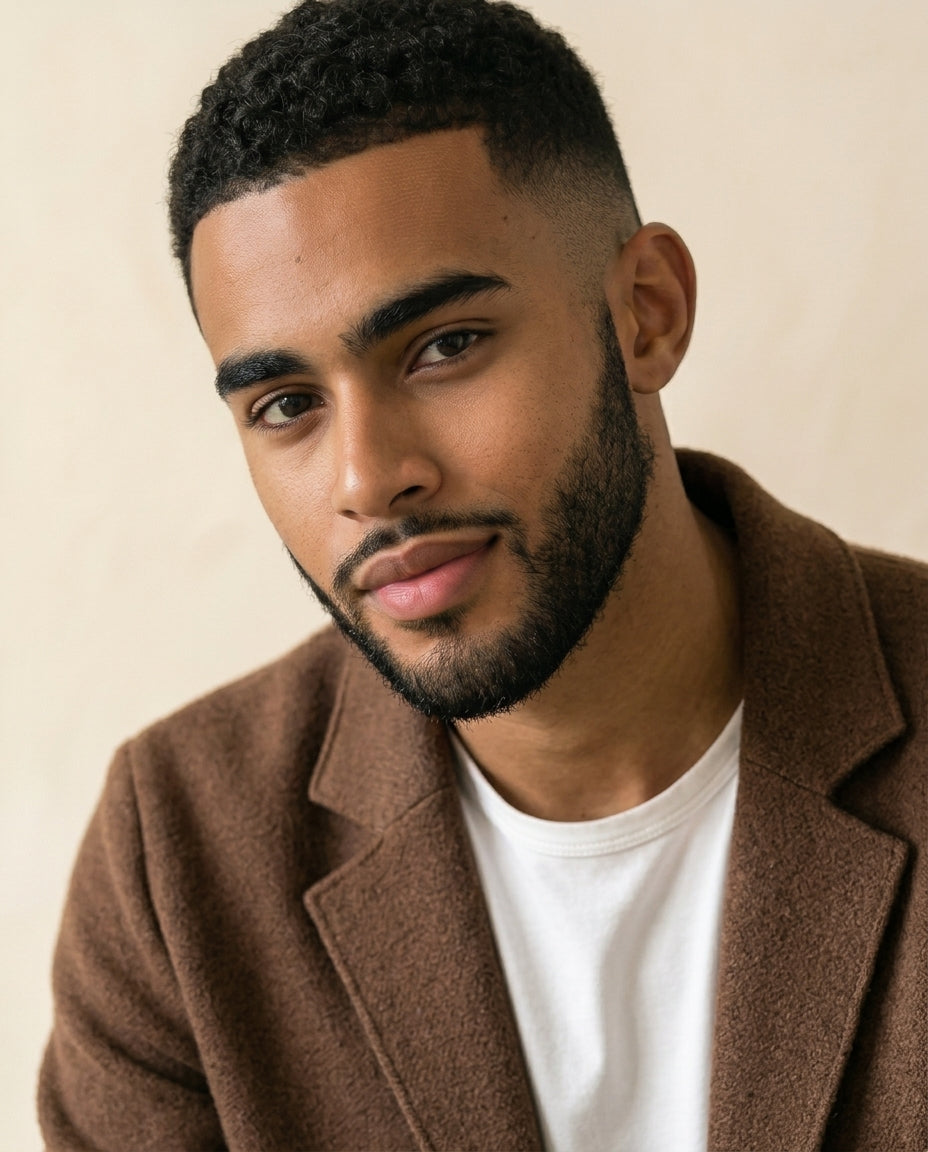 Uld-blanding Casual Blazer Camel