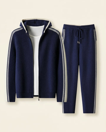Cashmere-blandet Træningssæt Navy