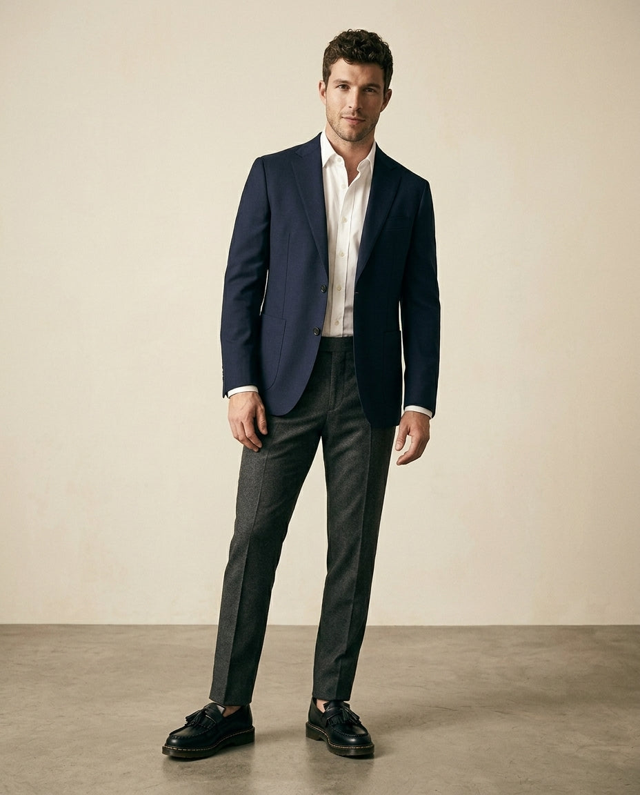 Læder Tassel Loafer Sort