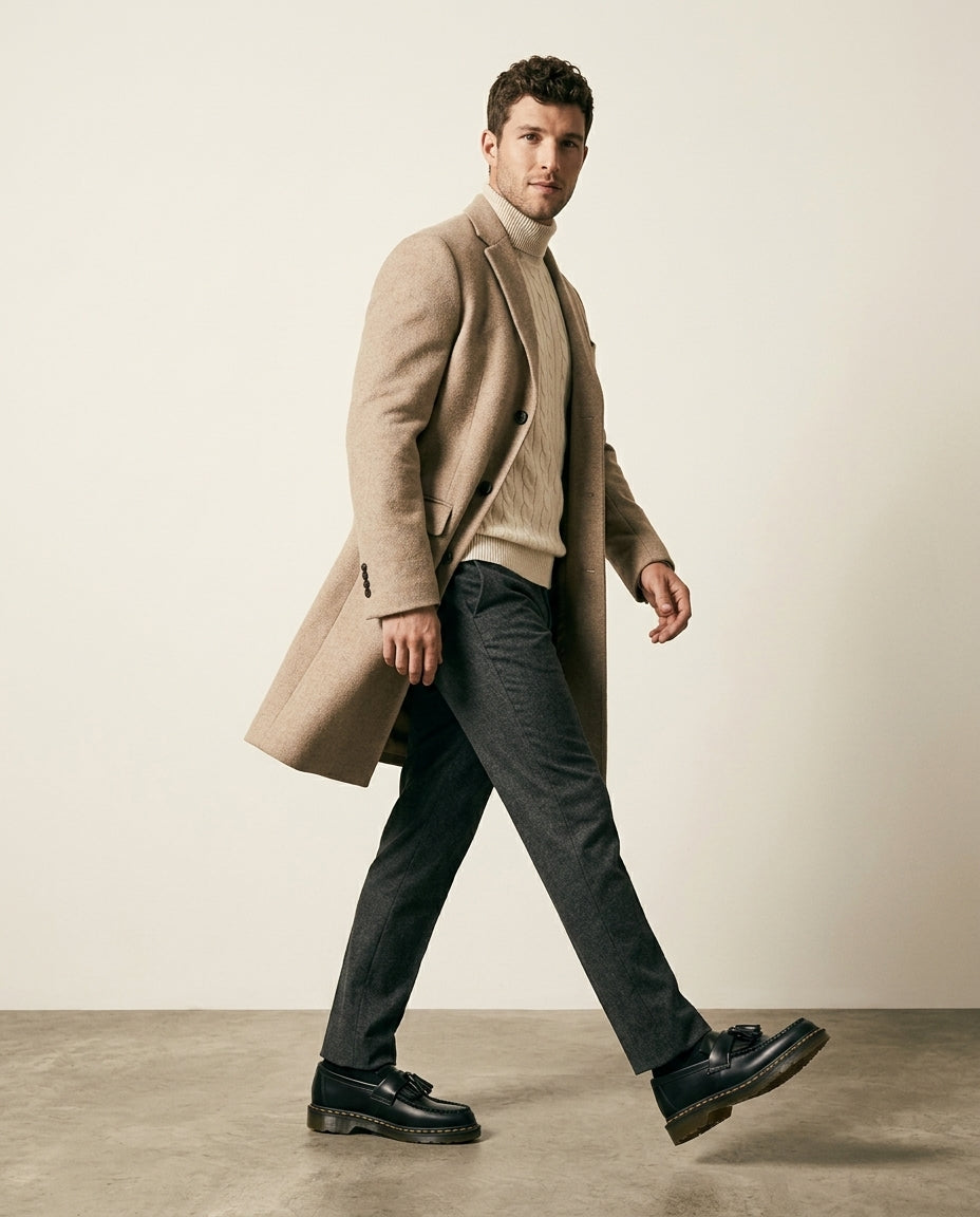 Læder Tassel Loafer Sort