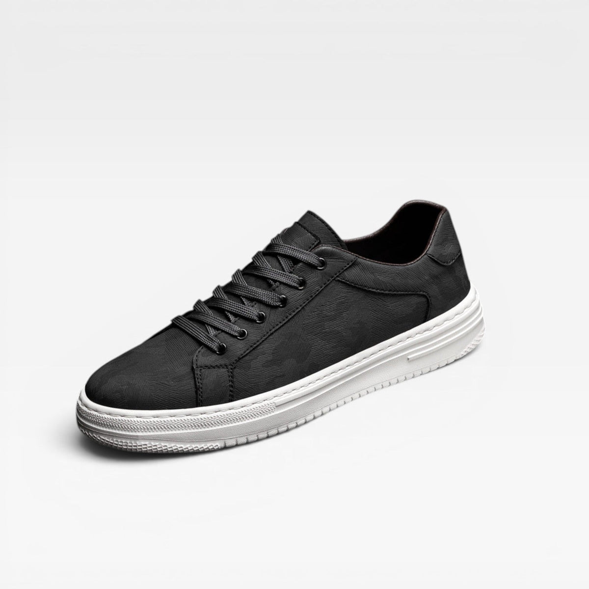 Herre Læder Sneakers – Klassiske Snøre Smart Casual Hverdags Sneakers