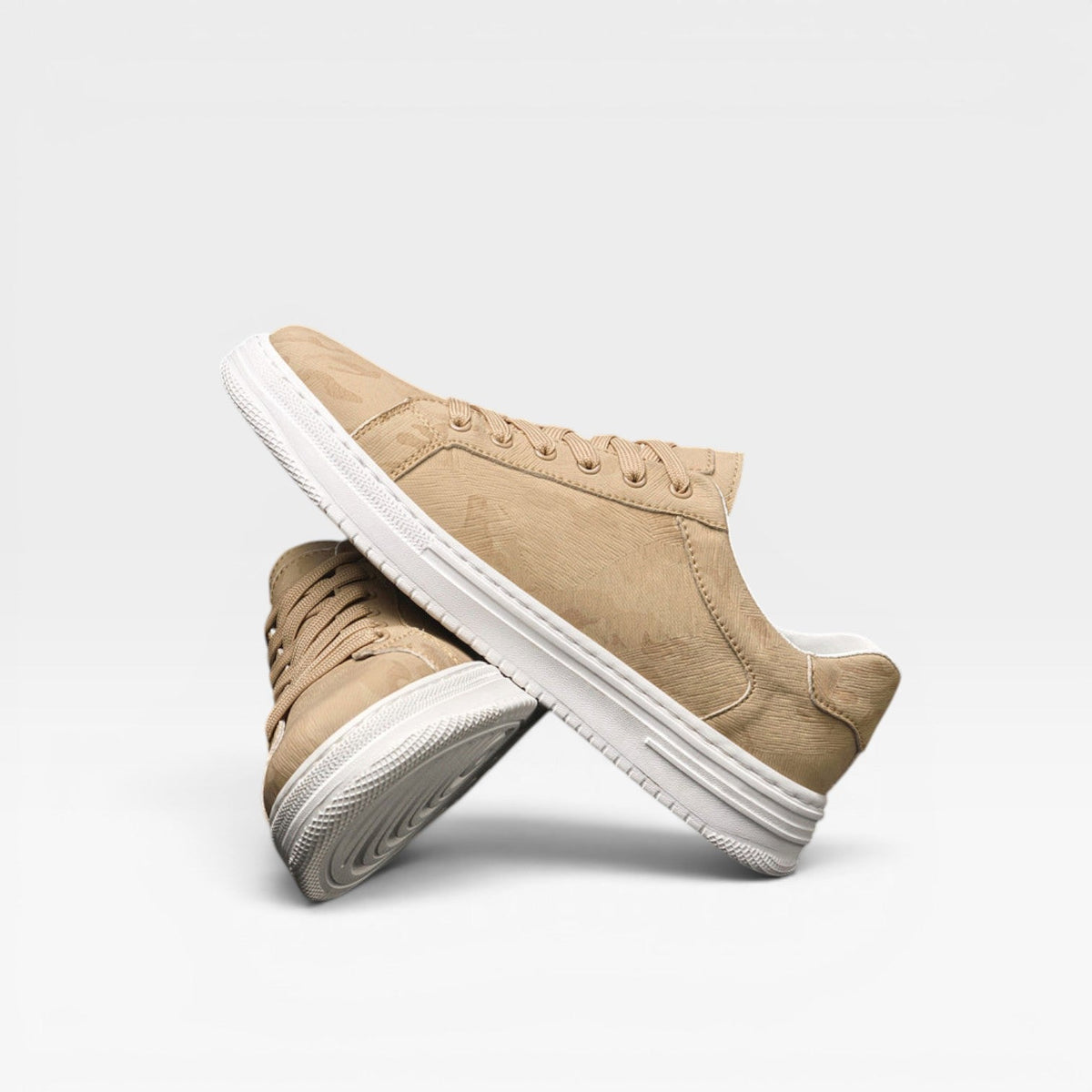 Herre Læder Sneakers – Klassiske Snøre Smart Casual Hverdags Sneakers