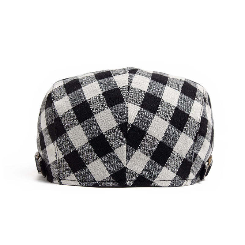 Vichy-Karo-Schiebermütze