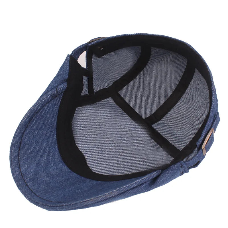 Raw Denim-Schiebermütze